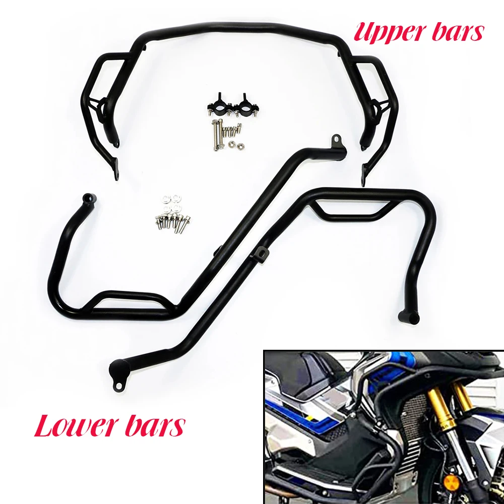 

Upper&Lower Engine Guard Bumpers Crash Bar Stunt Cage For Honda ADV750 X-ADV XADV X ADV 750 cb 750 2017-2023 2022 2021 2020 2019