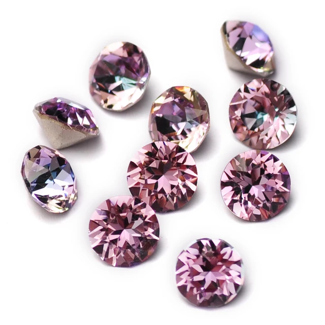 Glitter 1088 Purple Nail Charms RhinestoneS 10PCS Different Sizes Glass  Fancy Crystal 3D DIY Nail Art Accessories - AliExpress