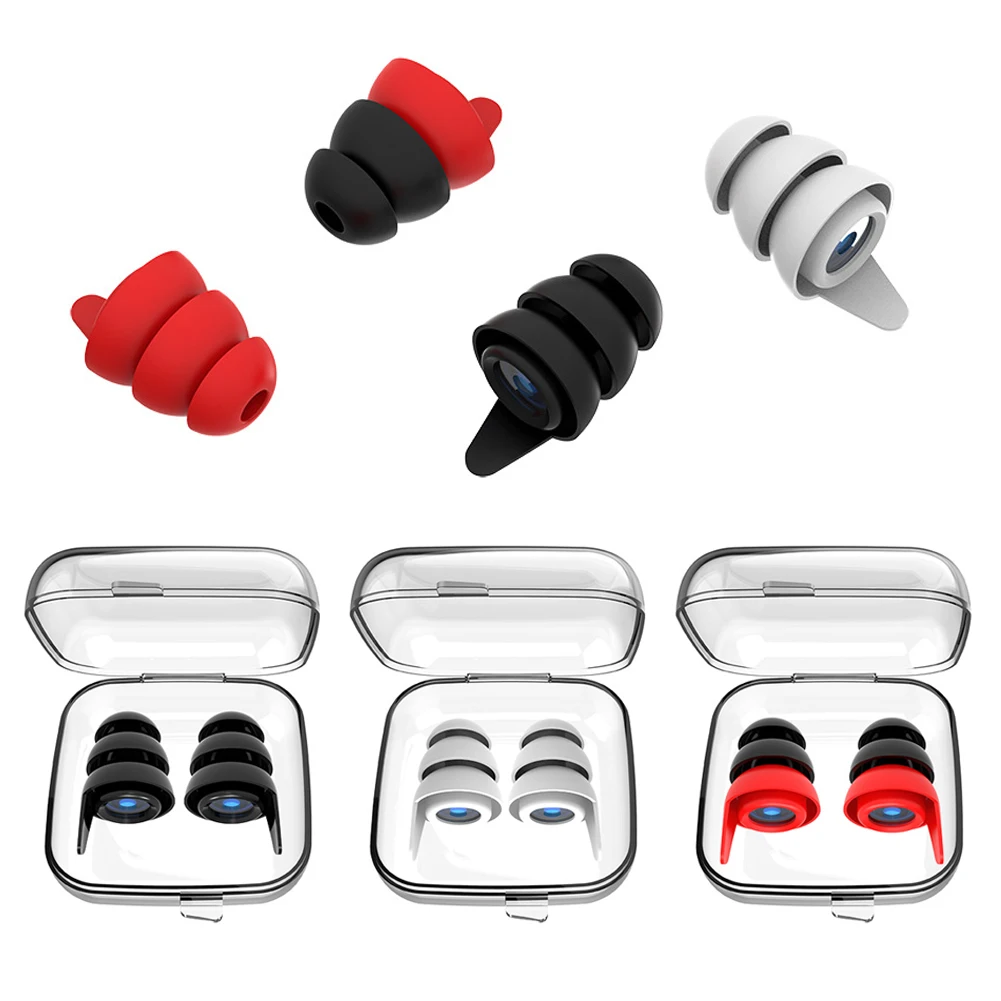 Silicone Noise-Cancelling Ear Plugs for Enhanced Sleep and Hearing Protection