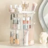 360° Rotating Makeup Organizer, Spinning Bathroom Organizer Countertop, organizer for cosmetics,Cosmetic Holder Shelf,(Clear) 1
