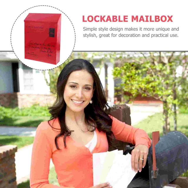 Postafiók Retro Javaslata Zárolható Postai Fali Dekoráció Üzleti Csomag Vaslemez Rögzítő Levél Iroda Vintage Kulcsok - Image 2