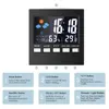 Digital LCD Thermometer Hygrometer Weather Station Alarm Clock Temperature Gauge Date Calendar Voice-activated Backlight Clock 3