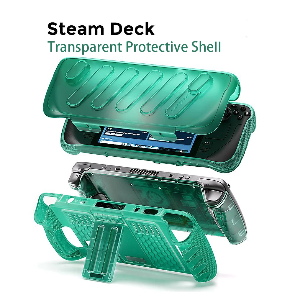 Vapor Deck Protective Shell Sleeve Tpu Superfície Capa Voltar Completo Macio Difícil Adesivo Transparente Case