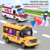 1/30 RC Car Remote Control School Bus Model Tourist Sightseeing Bus City Express High Speed Tour Bus Electric Car Kids Toys Gift 1