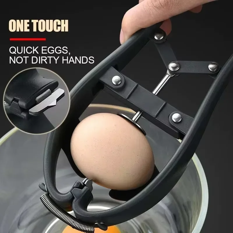 Stainless Steel Egg Opener Egg Scissors Eggshell Cracker Cutter Separator Manual Tools Kitchen Baking Accessories