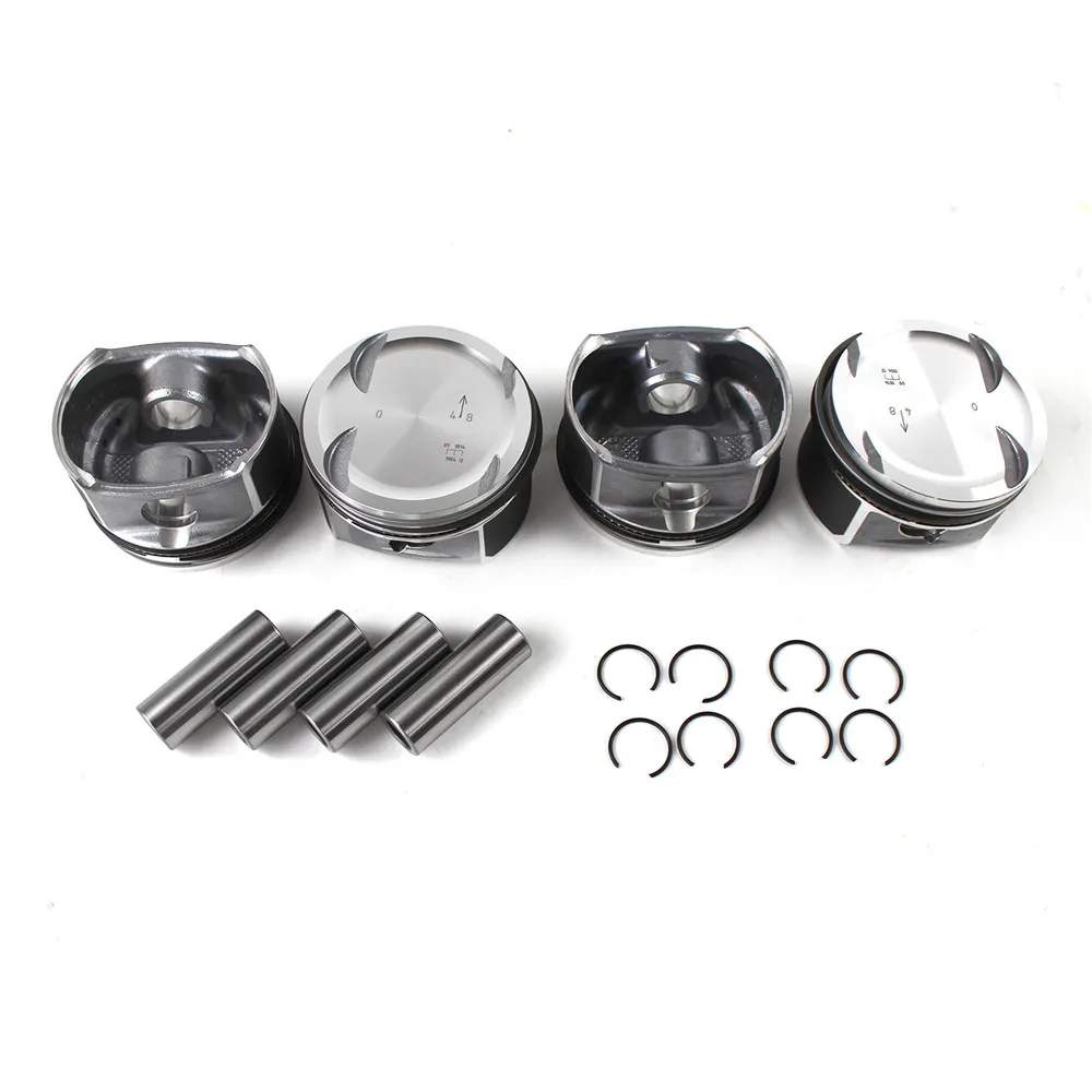 4Pcs Pistons & Rings Set &Phi;82mm M271 for Mercedes-Benz W203 W204 A209 C200K 1.8L 2710306617 2710300024 2710306617 N000000000936