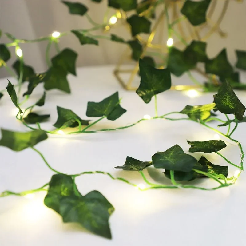 

Artificial Leaf Flower String Lights Garland 10M 5M 2M LED Lights Outdoor Wedding Christmas Home Decorations Light Fairy Garden