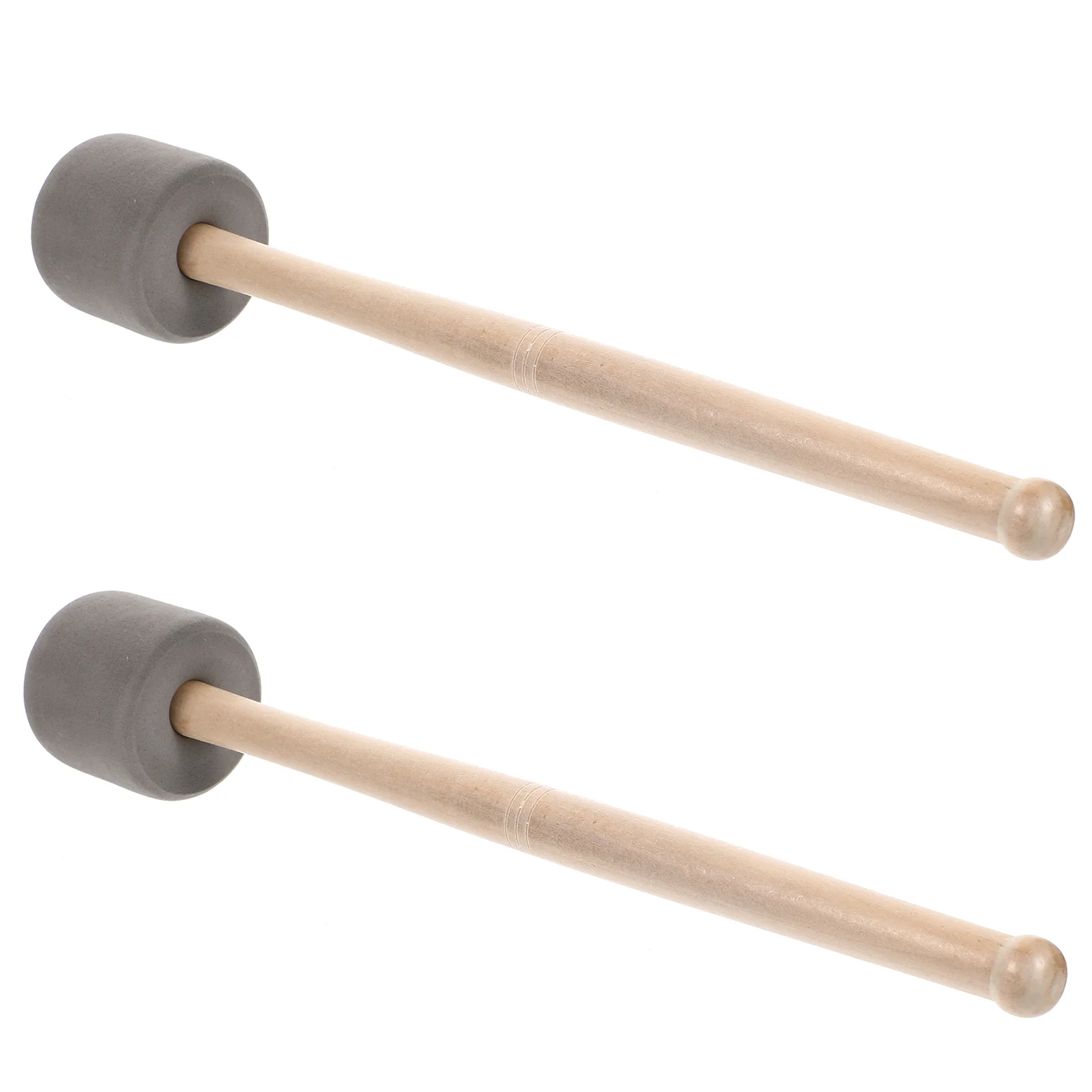 

2pcs Drumstick Foamed Big Drum Hammer with Wood Handle for Percussion Bass