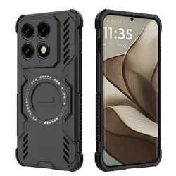 Durable Hard Plastic Magnetic Phone Case - Sleek Protective Back Cover - Motorola Edge 70 Pro (Black)
