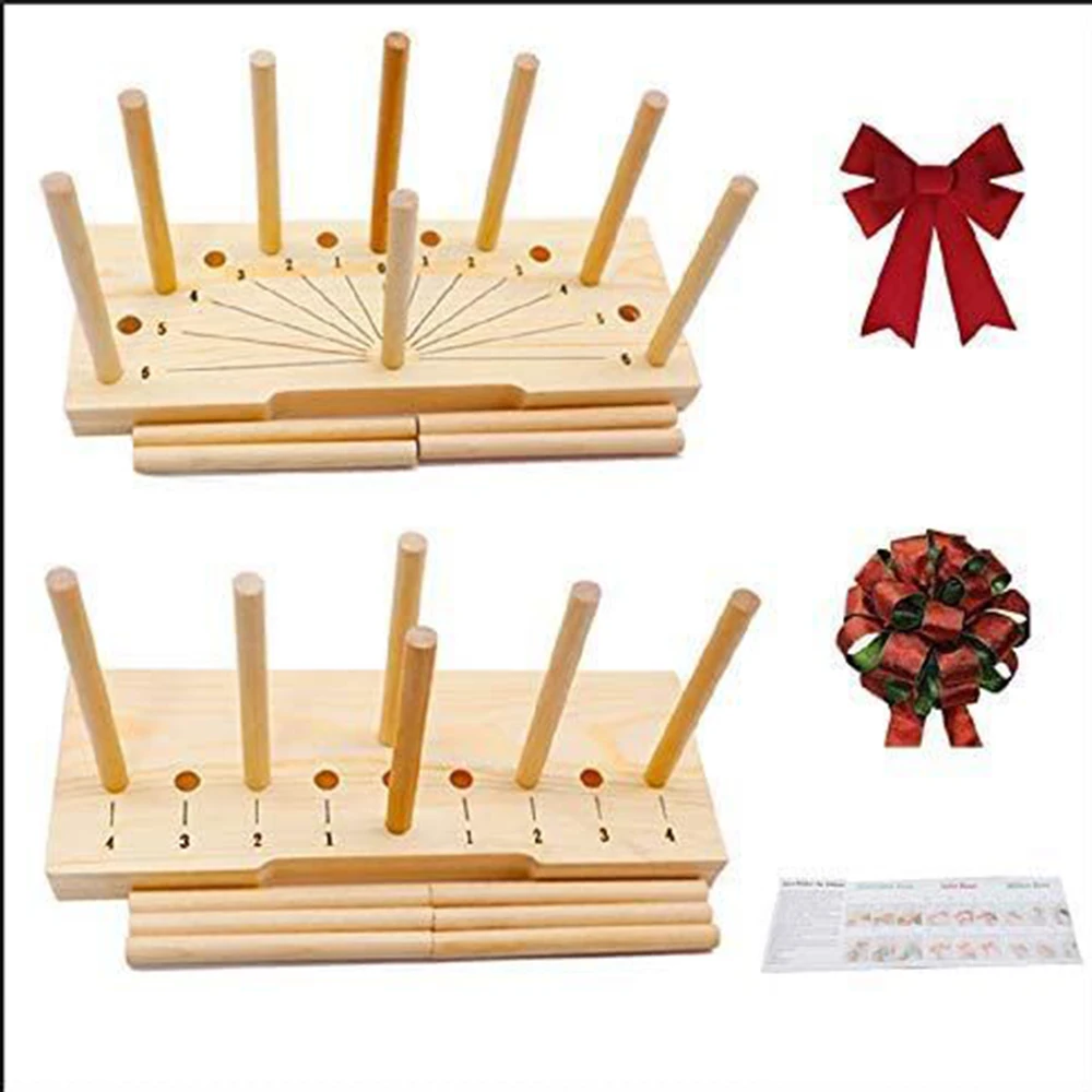 Bow Maker Wooden Wreath Bowing Making Tool Party DIY Multi Size Kinds Of  Bowknot Maker For Ribbon Craft Party Wedding Decoration