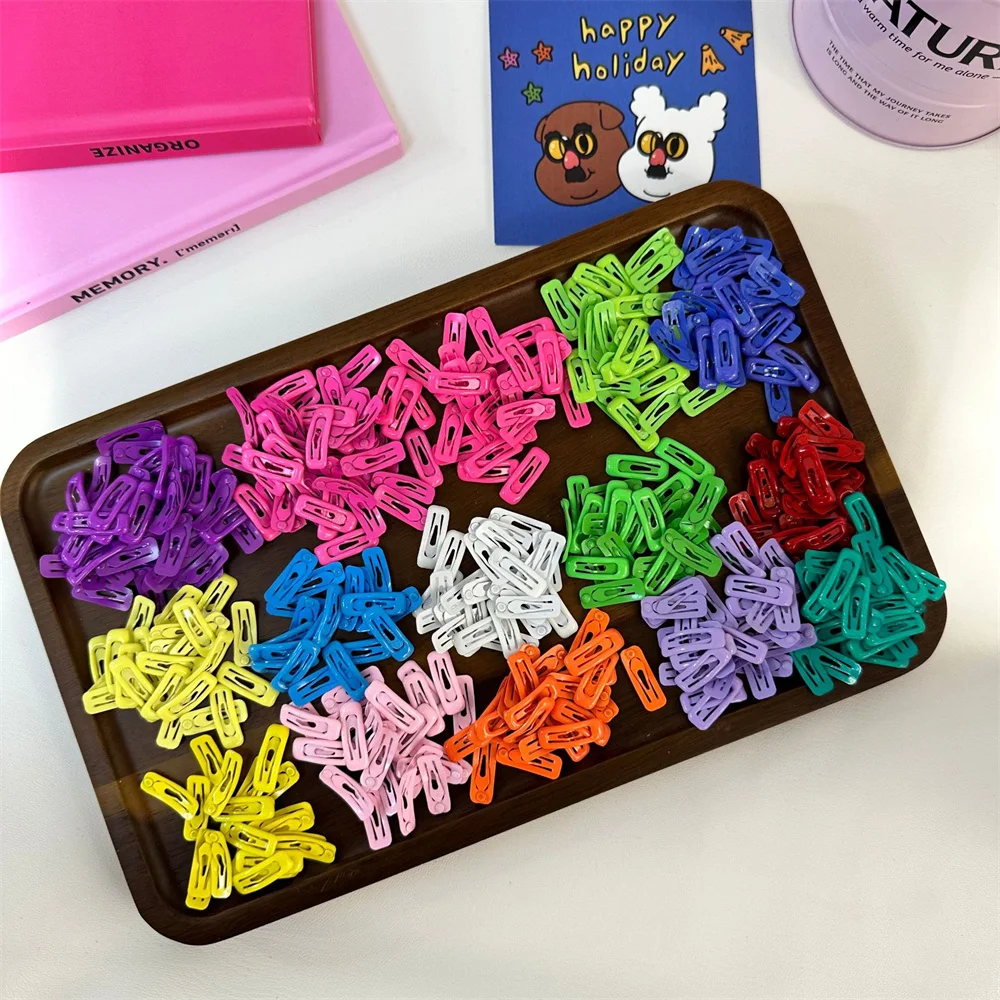 

20pcs/set Cute Small Dog BB Hair Clips 2CM Oil Drip Square Cat Dog Hairpins for Teddy Yorkshire Pet Dog Grooming Accessories