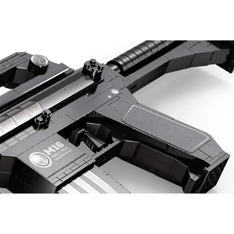22607 524pcs Military Assault Rifles M16 Gun Weapon Army Boy