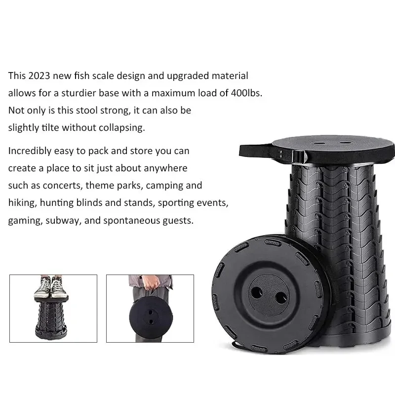 Portable Foldable Camping Stool Suitable For Adults Outdoor Fishing