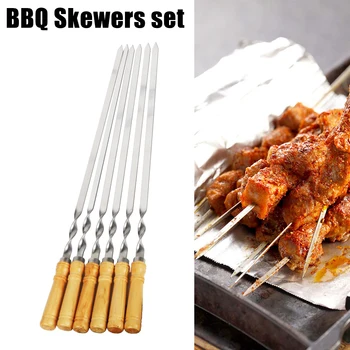Long Handle BBQ Skewers 1
