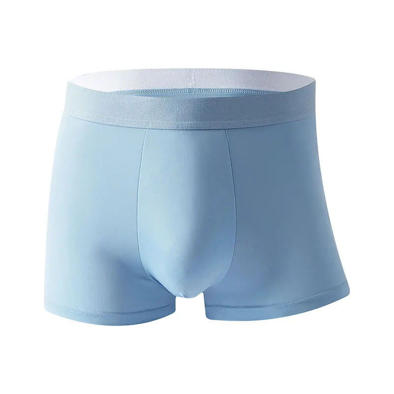 

Mens Seamless Ice Silk Boxers Shorts Sexy U Pouch Breathable Male Panties Underwear Cueca Calzoncillos Fashion Man Underpants