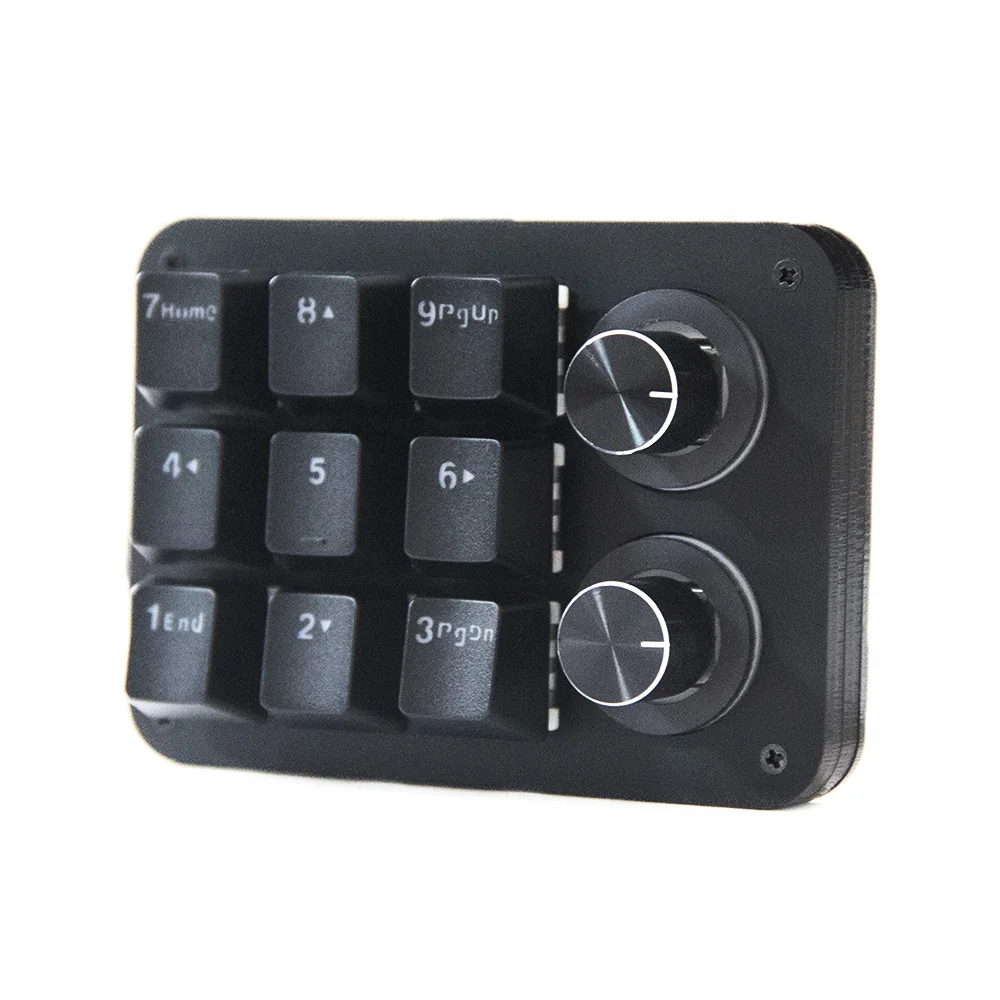 Macropad Frasco com Botão Key 2knob Encoder Rgb Light Programável ps ar Vol Control Jogos Osu - Imagem 4