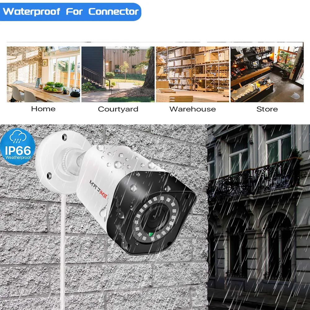 1080P 720P 보안 카메라 시스템 2MP/1MP AHD 키트 4CH 5in1 DVR 2PCS 비디오 감시 카메라 방수 야간 투시경