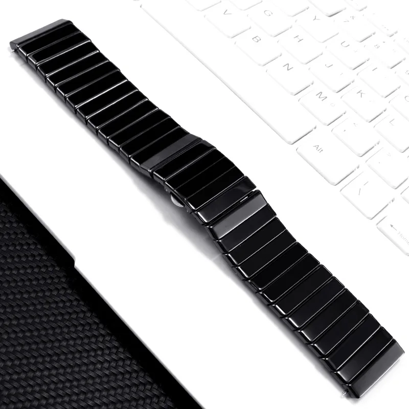 HighQualityCeramicWristChainForRADOLDBlackDiamondWatchband