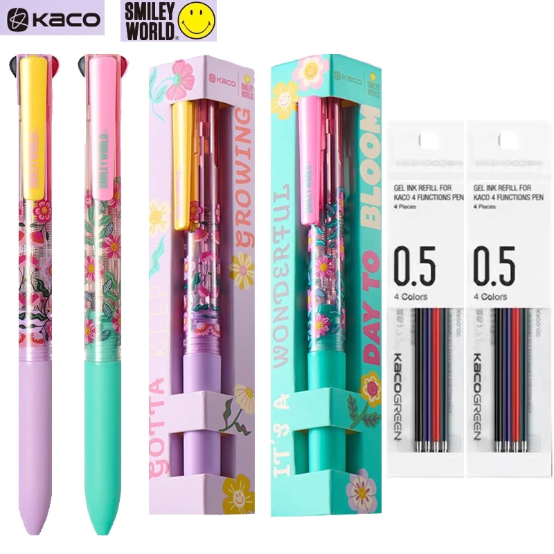 kaco♩⋆* KACO SmileyWorld EASY 3-in-1 Multifunctional Pen,Kawaii