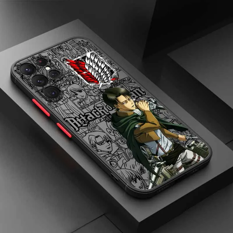 Attack on Titan Frosted Translucent Silicone Phone Case