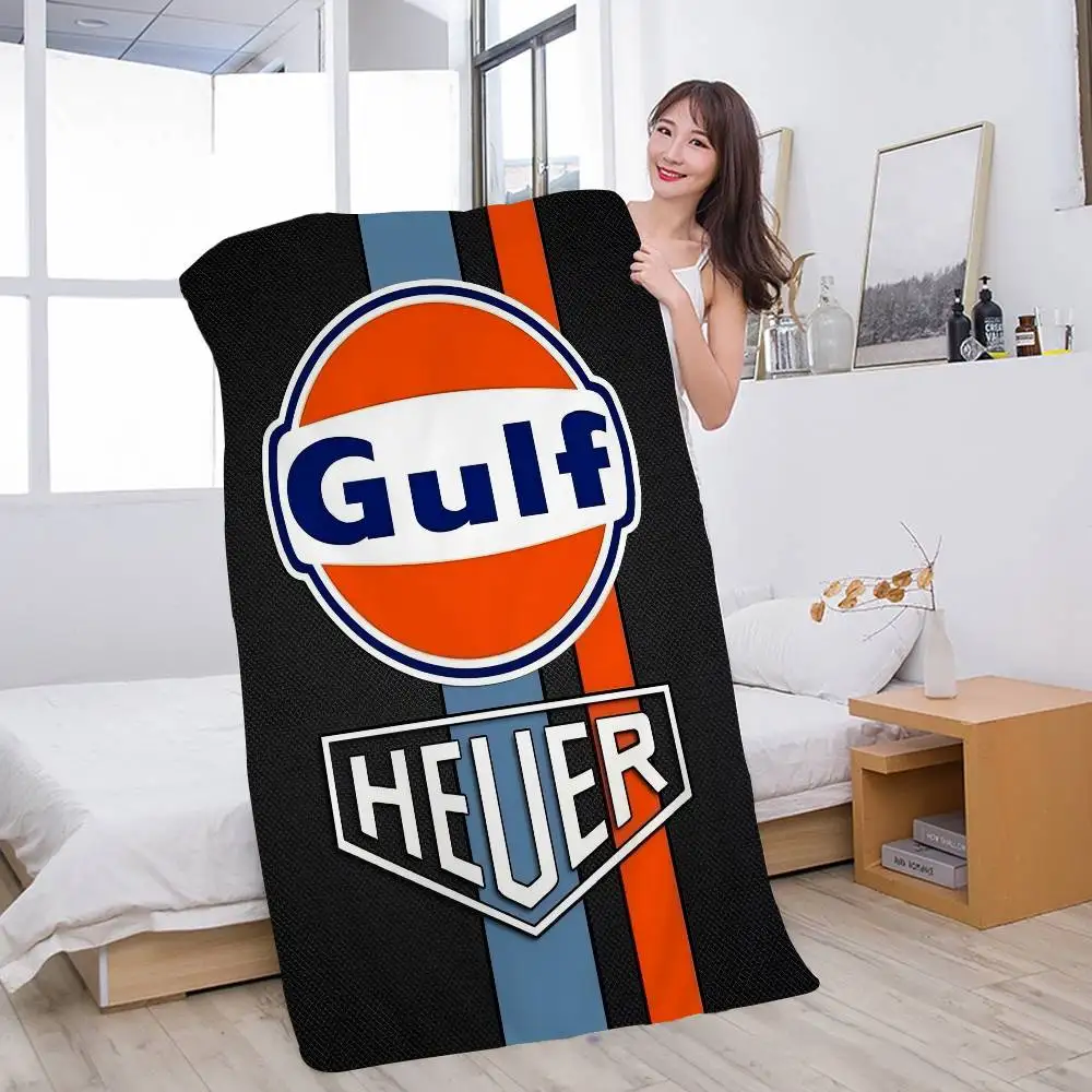 Gulf Racing Auto Mikrofaser Strandtuch Saugfähig Und Weich_voghion.com