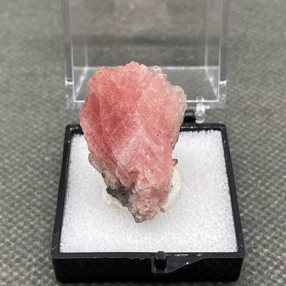 100%Natural Quartz Rhodochrosite and Purple Fluorite Pyrite Mineral Crystal Specimen from Guangxi Province,China +box size:3.5cm