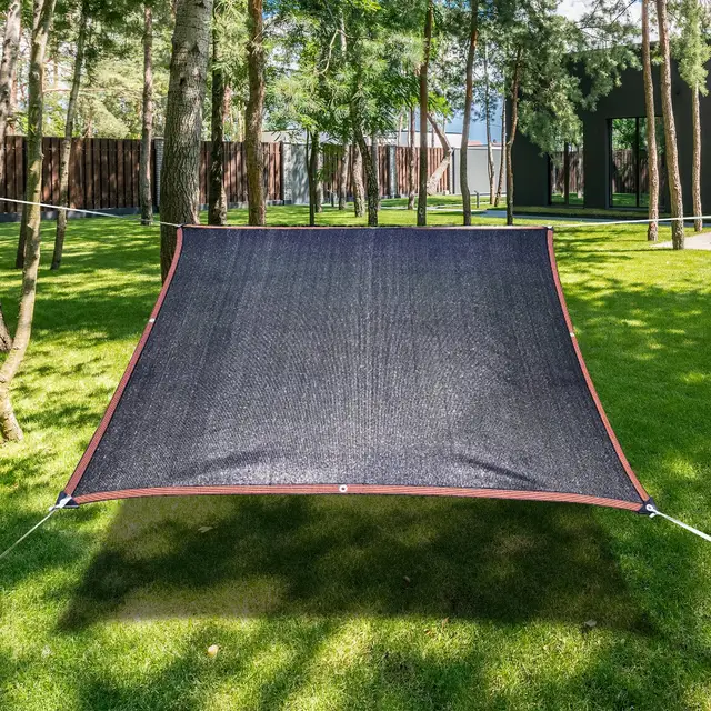 A Terasz Hátsó Udvari Háló Napsütés Nettó 35X118 Hüvelyk Fekete, Hűvös Tartva Nyáron - Image 5