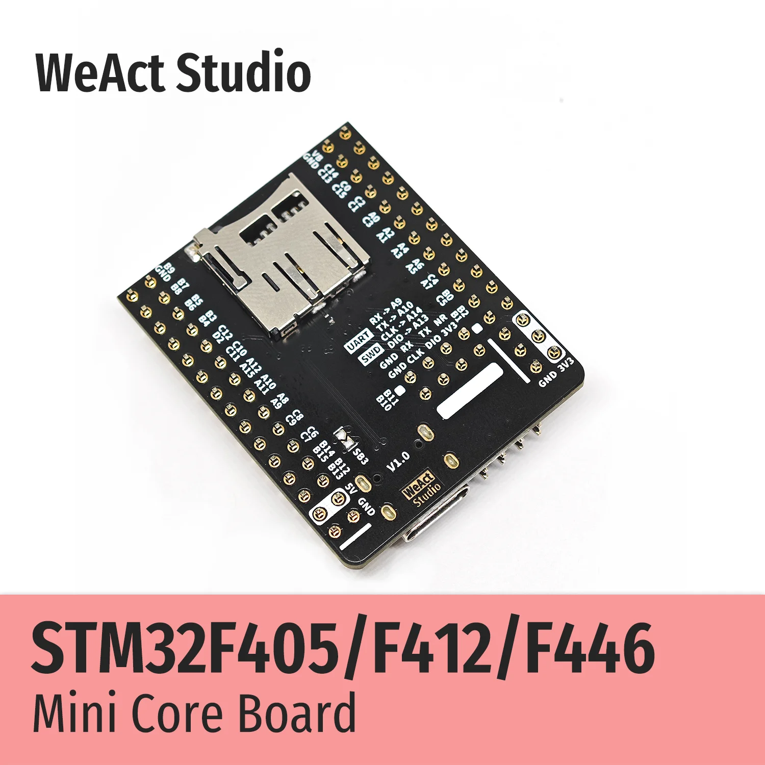 WeAct STM32F405RGT6 STM32F412RET6 STM32F446RET6 STM32F405 STM32F412 STM32F446 STM32F4 STM32 Core Board Demo Board Micropython 2