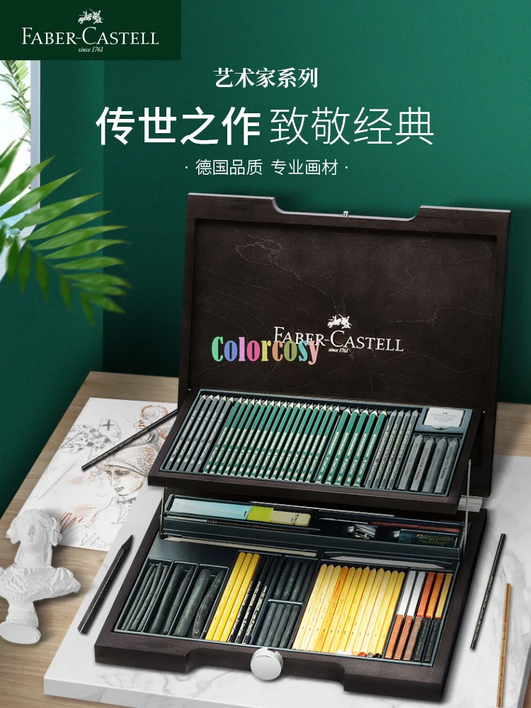 Agarrar escala Personas mayores Faber-Castell PITT Monochrome Wooden Case Accessories Gift Kit 112971,Ideal  Gift for Anyone Who Enjoys Classic Drawing Materials _ - AliExpress Mobile