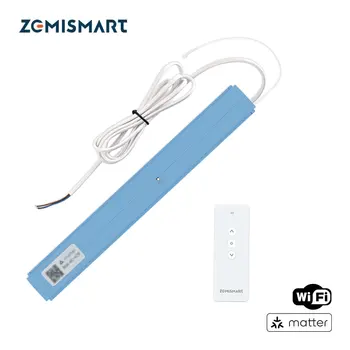 Zemismart Matter Over WiFi Smart Blinds Motor for Aluminum Roman Shade Honeycomb Curtain Homekit Alexa Google Home Smartthings