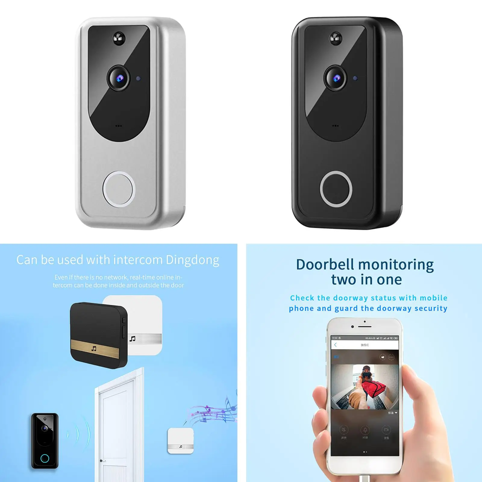  Video Doorbell Digital Visual ,Mini Video . Audio Storage