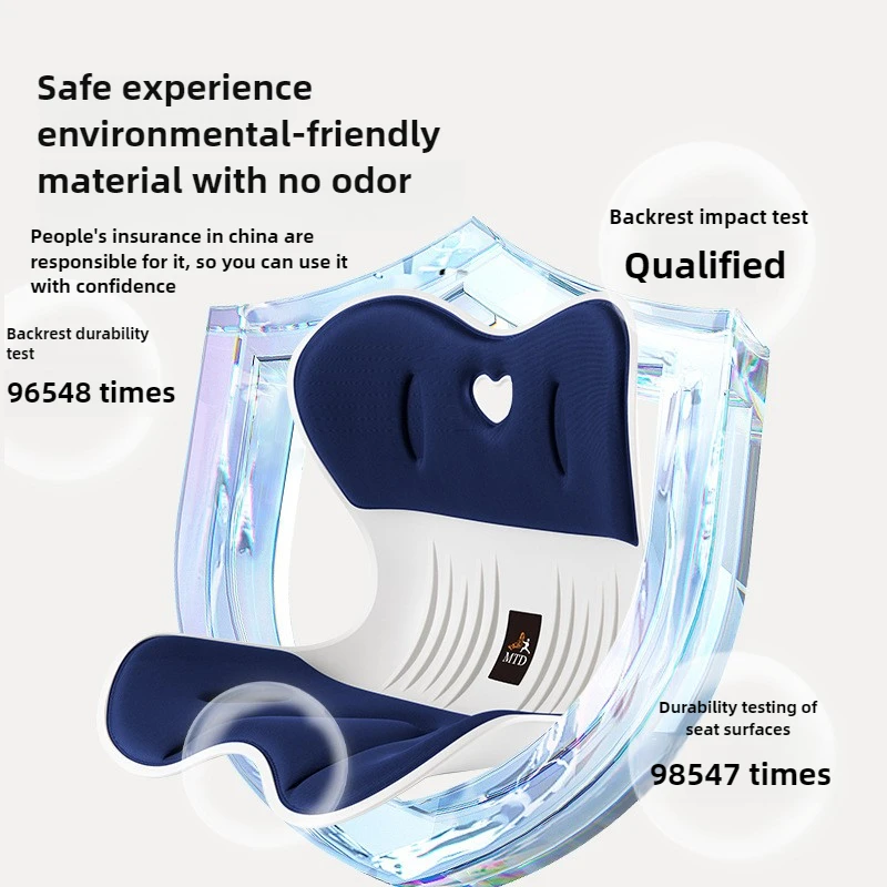 Ergonomic Seat Lumbar Support Sitting Posture Correction Cushion Back Ergonomic Posture Corrector Chair for Household & Office