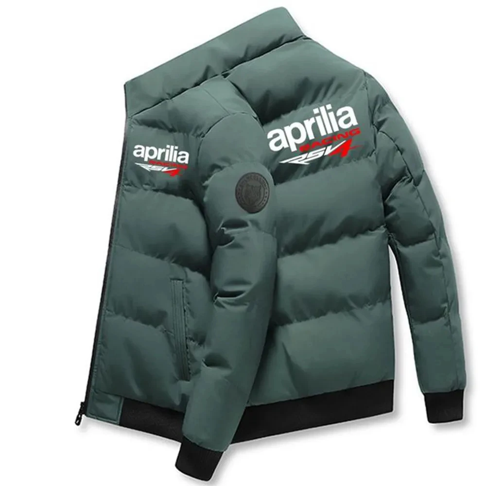 2024 APRILIA winter men's coat is fashionable light and warm Racing is casual windproof and cold-resistant. Coat is comfortable.
