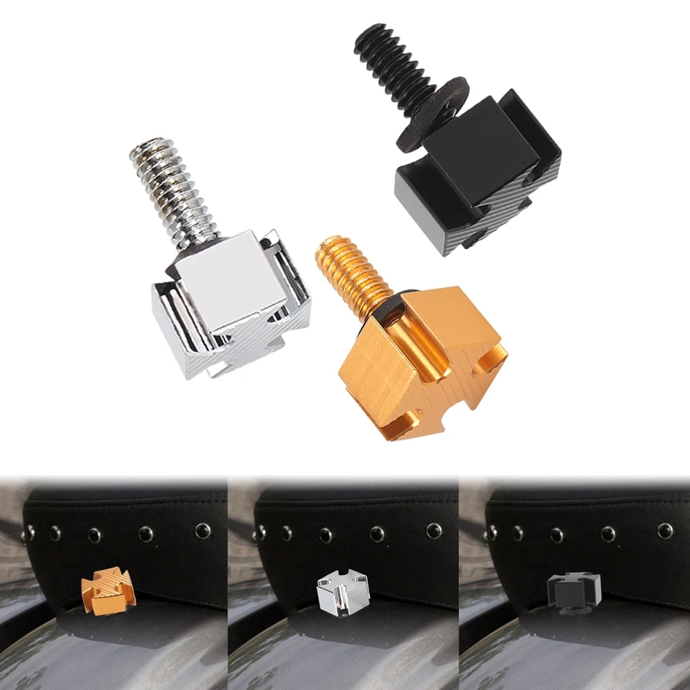 Mount Seat Bolt Screw Thumbscrew Black Gold Silver For Harley Dyna Street Bob