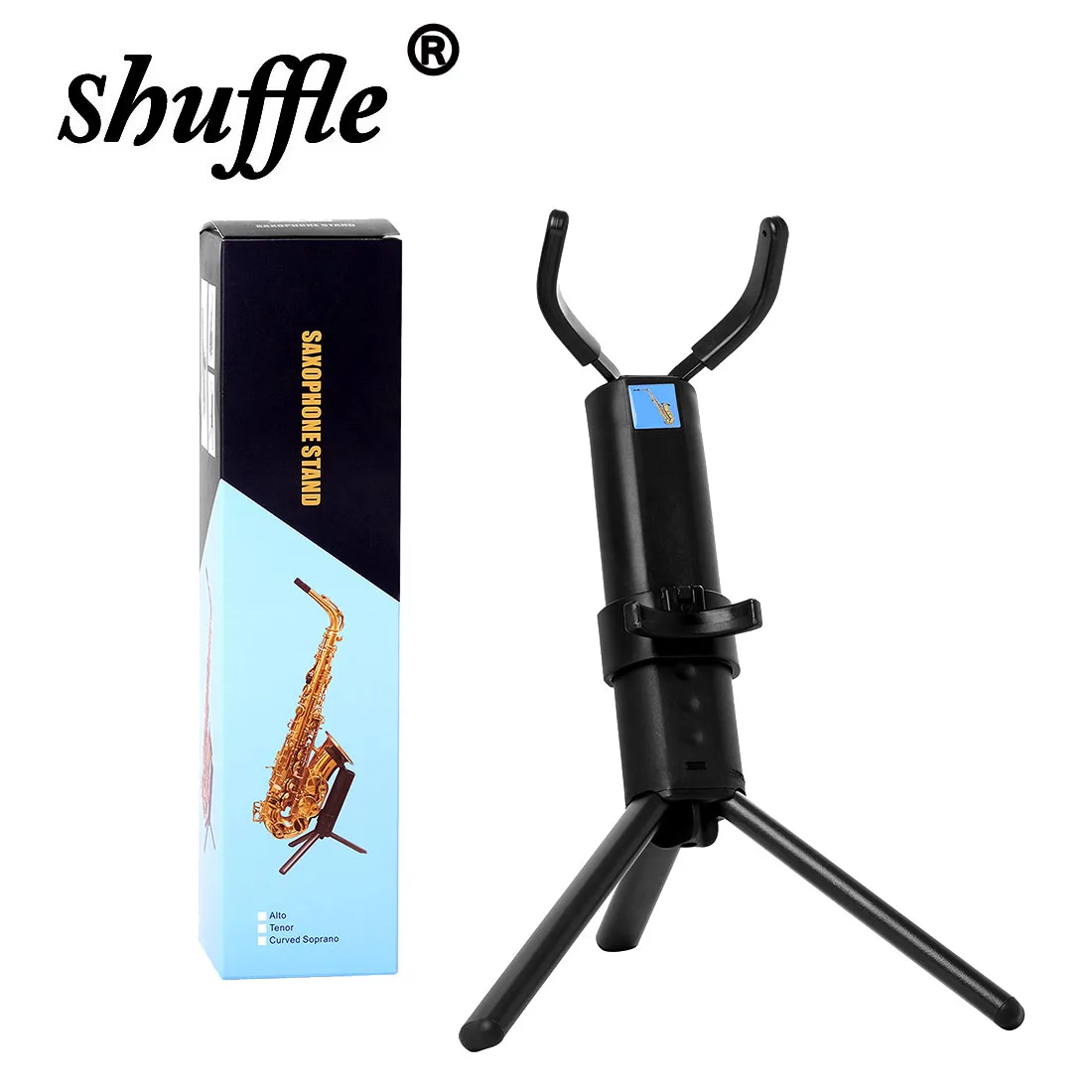 Supporto Treppiede Regolabile Pieghevole In Metallo Per Sassofono Contralto, Tenore, Clarinetto E Flauto, Leggero E Antiscivolo
