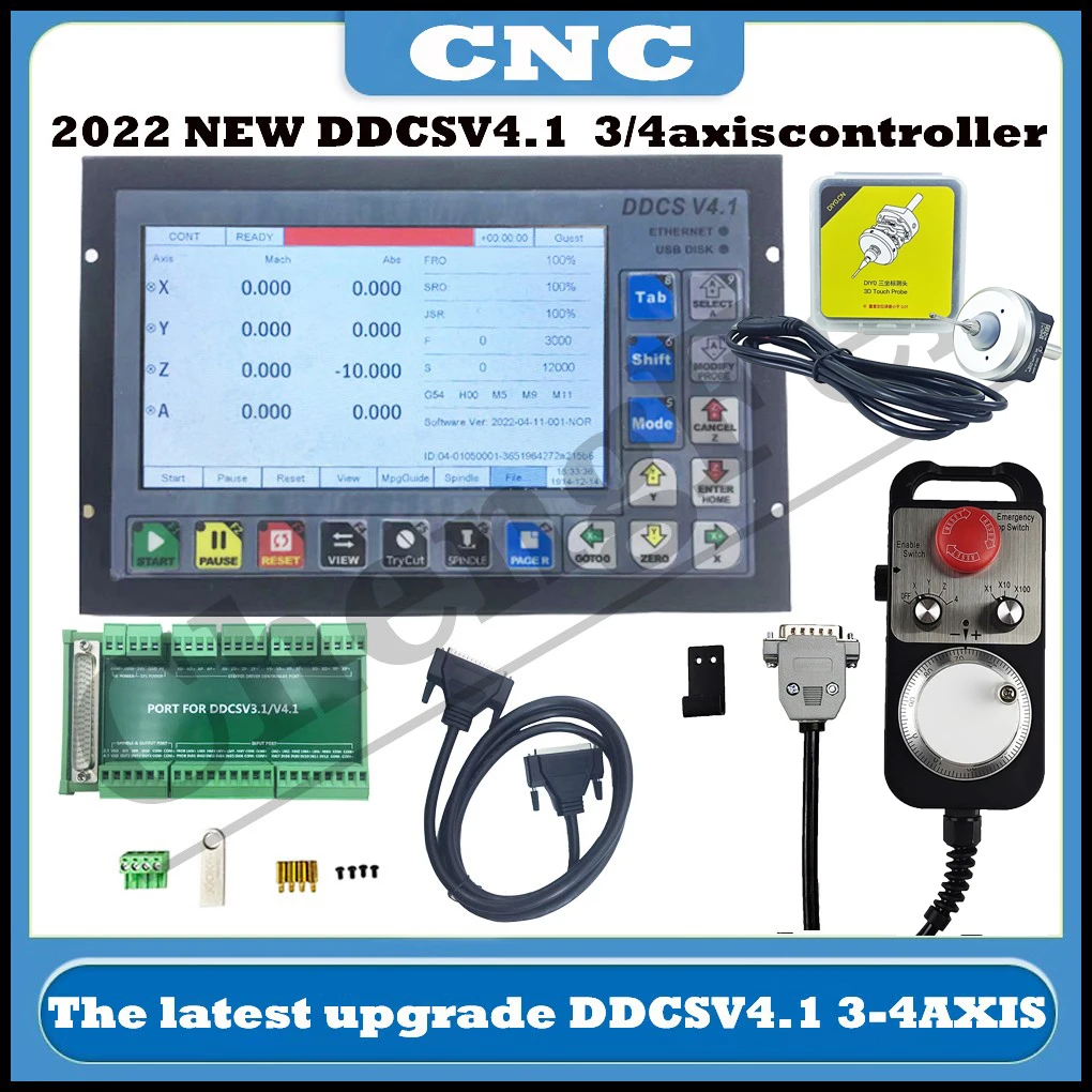 

HOT! DDCSV3.1 upgrade DDCS V4.1 3/4 axis independent offline machine tool engraving and milling CNC motion controller