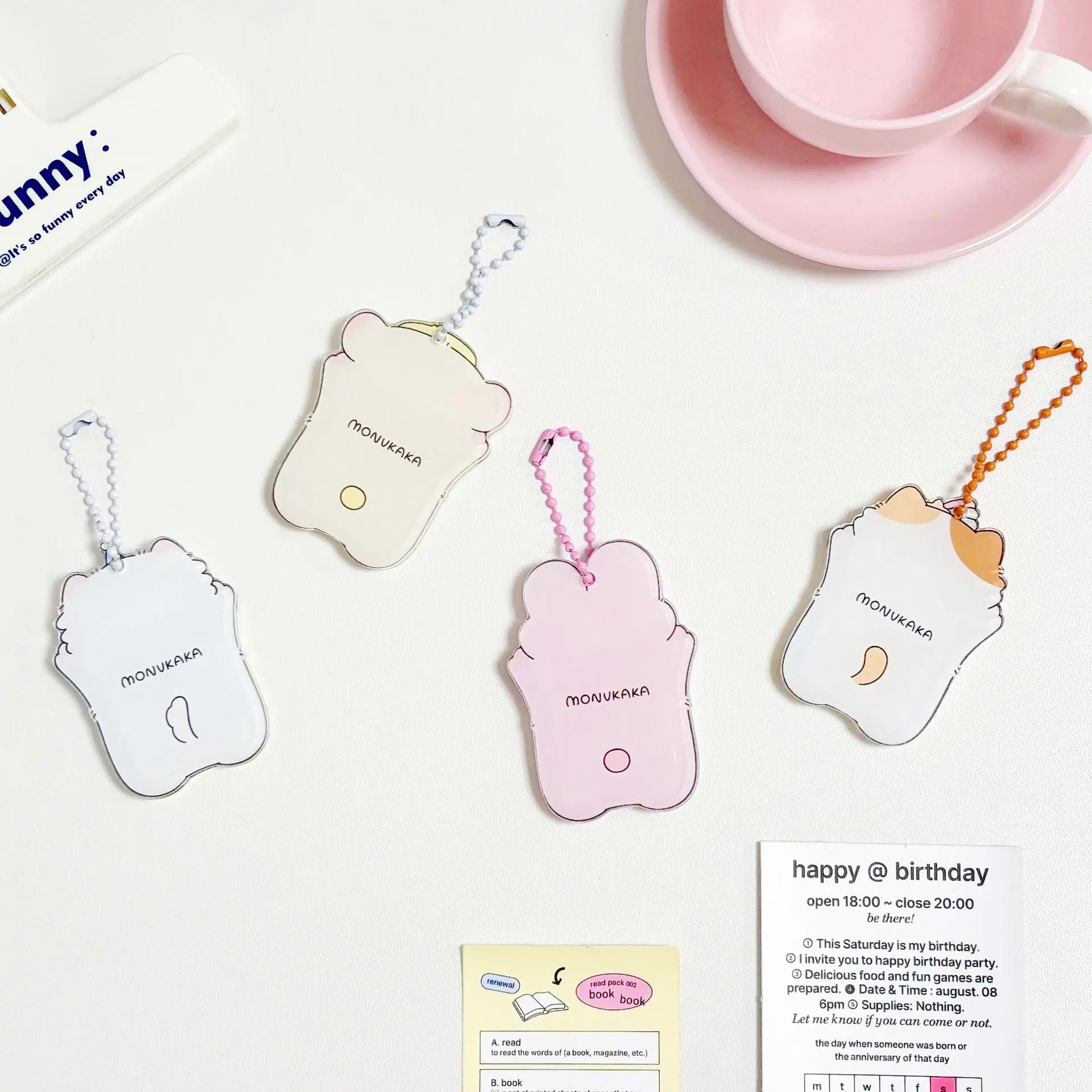 Cute cartoon dog kitten 1 inch photo card holder stargazer small card acrylic hard card holder 5