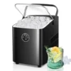 Ice Maker  , 2 Sizes of Bullet Ice, Portable Maker Machine Self-Cleaning, Ready in 6 Mins, Ice Scoop & Ba 1