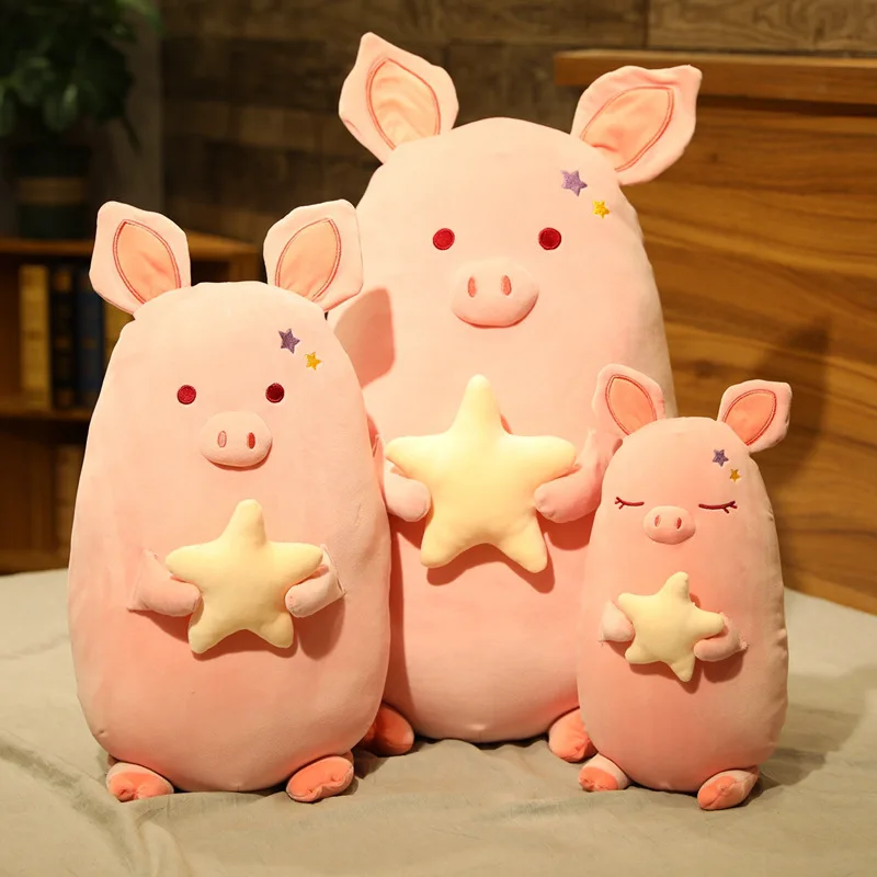 Giant Mini Plush Lot  Pig Stuffed Doll Anime Plush Piggy Toy Animal Kawaii Soft Plushie Pillow Cushion Kids Baby Comforting Gift dvotinst newborn baby photography props floral mini posing pillow poser aids fotografia accessories studio shoots photo props