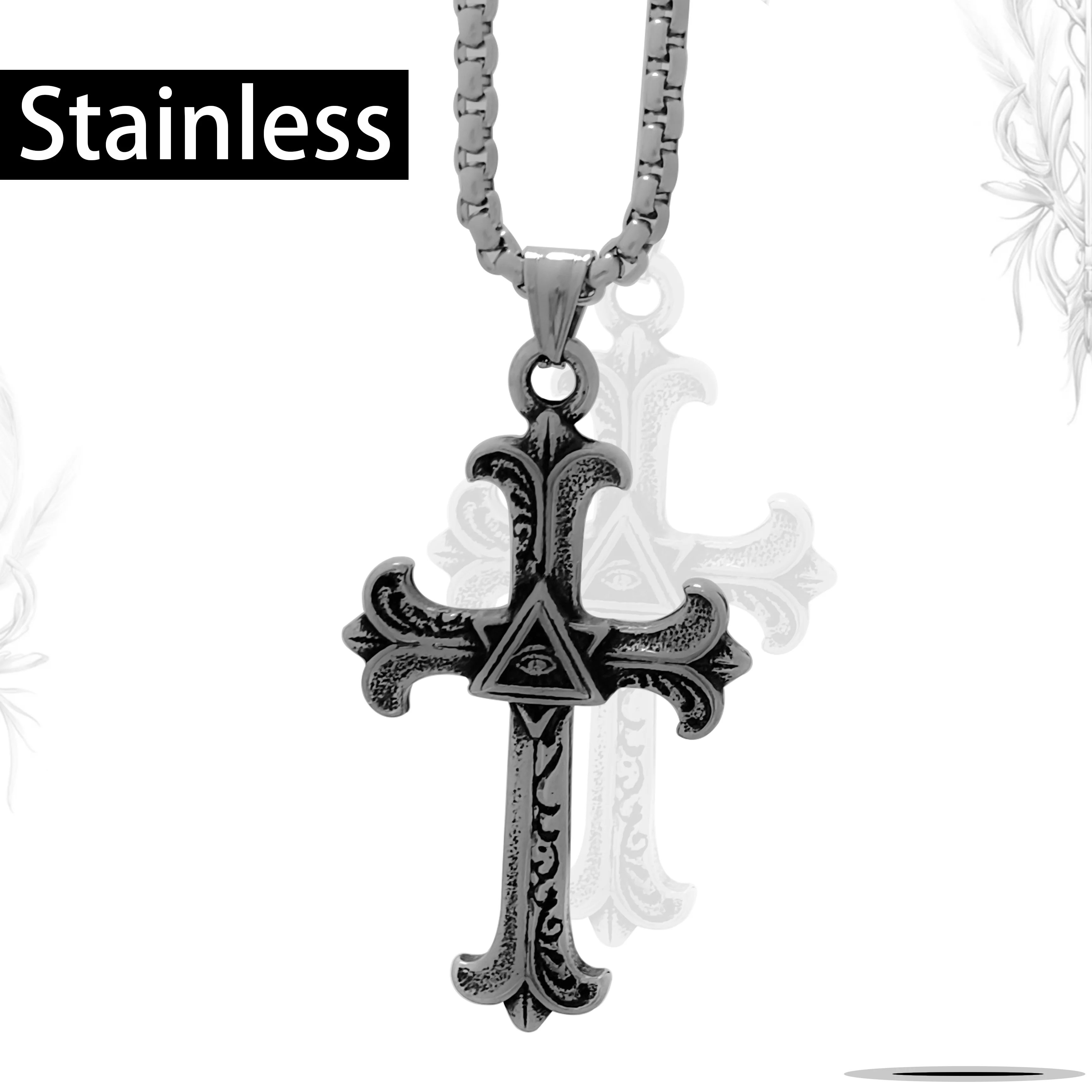 Nightmare Eye Cross Pendant Male Trend Ogilvy Fashion Personality Hip