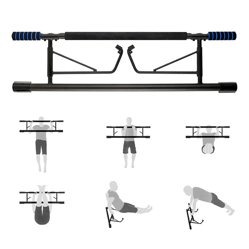 MIYAUP Folding Door With Horizontal Bar Pull Up, No Need For Punching, Multifunctional Training Equipment