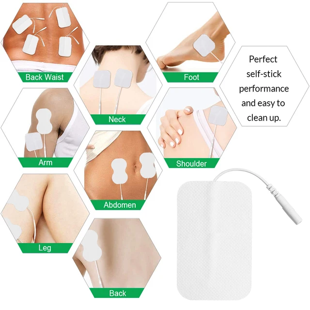 10/20pcs Tens Muscle Electrostimulator Patches EMS Body Massager Low  Frequency Therapy Pads Physiotherapy Electrodes 6