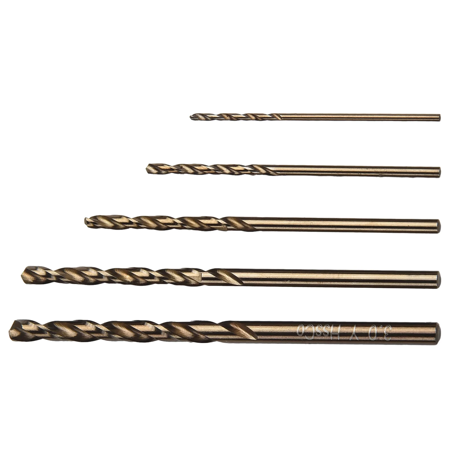

Auger Type HSS Co M35 Cobalt Drill Bit Set Enhanced Drilling Efficiency for Stainless Steel Includes 5 Long Lasting Bits