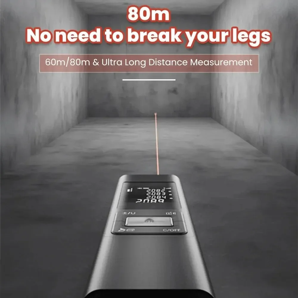 Laser Tape Measure Digital Laser Rangefinder Angle Measure Construction Tool Cross Double Distance Meter Rangefinder