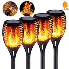 

LED Solar Flame Lamp Outdoor Waterproof 4pcs Torch Light for Gazebo Villa Yard Landscape Light Garden Decoration Solar Lawn Lamp