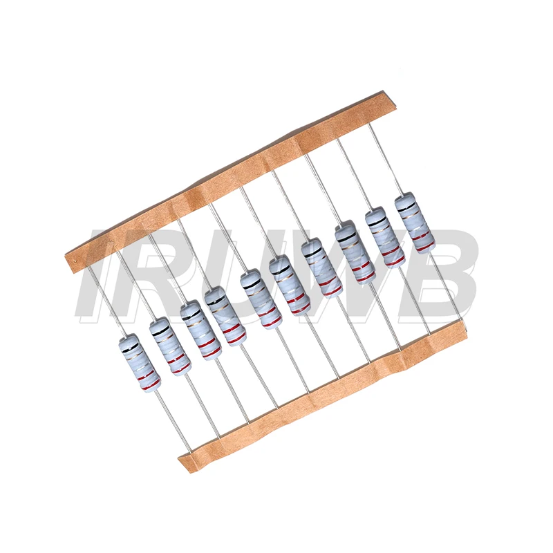 10pcs 0.1R 0.1 0.22 0.33 0.47 1 2.2 4.7 6.8 10 22 33 47 51 68 100 ohm 3W 5% Wire Wound Resistor Fuse Winding Resistance image 5