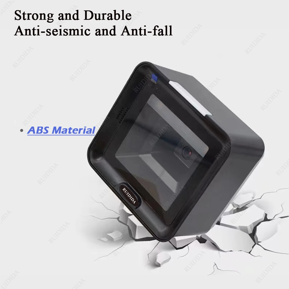 Platform Barcode scanner Desktop Bar code Reader Scanning 2D Hands-Free Bar code Scanner Wired USB Scanner QR Code PDF Barras