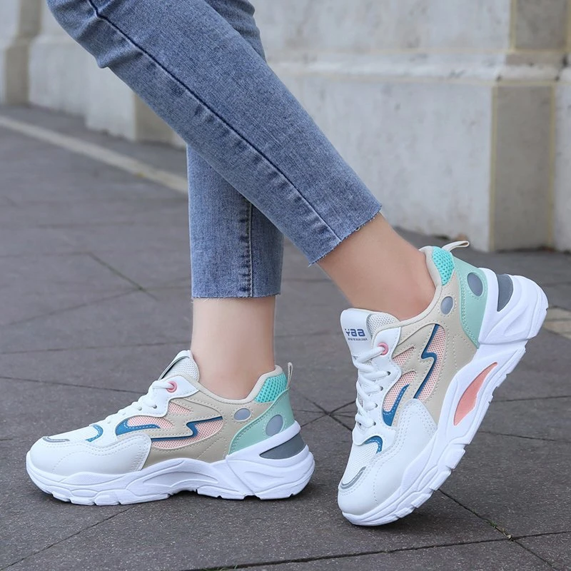 Height Increasing Chunky Sneakers Women Platform Shoes New Fashion Breathable Mesh Sport Women's Sneaker Casual Sneakers 3