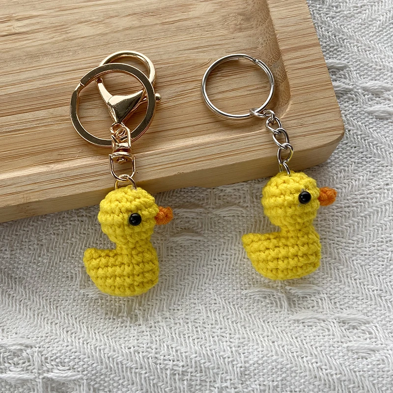 Crochet Yellow Duck Pendant 2