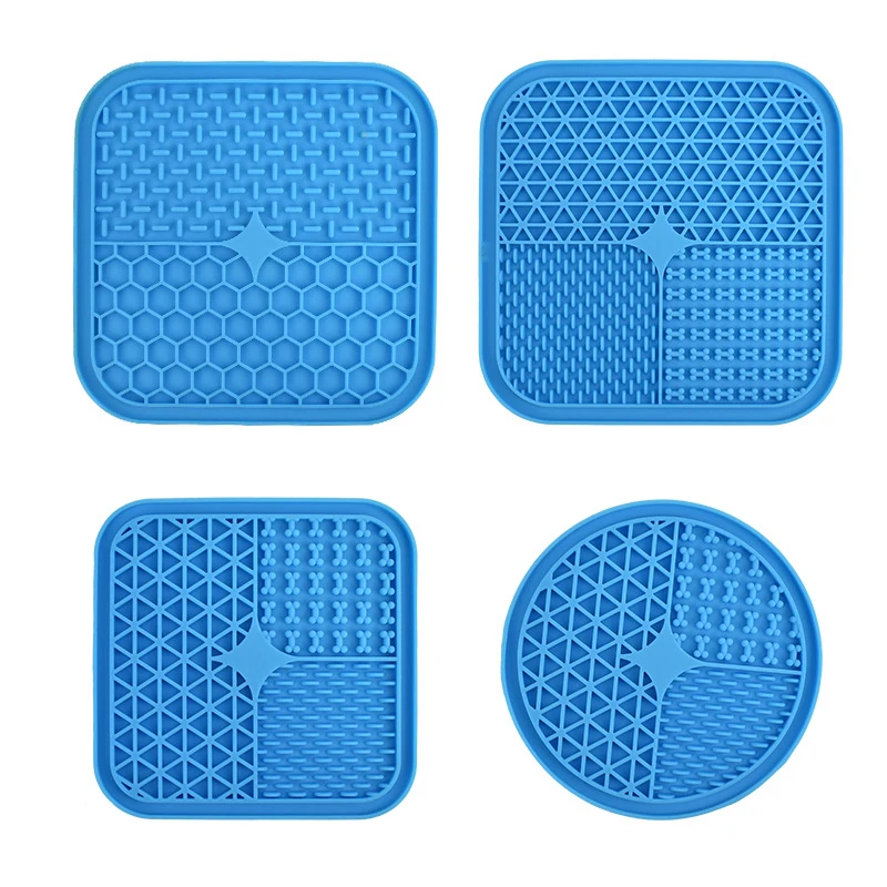 

Pet Lick Pad Slow Food Bowl Silicone Pet Dog Lick Pad Dog Slow Food Dispenser Cat Lick Feed Dog Lick Pad